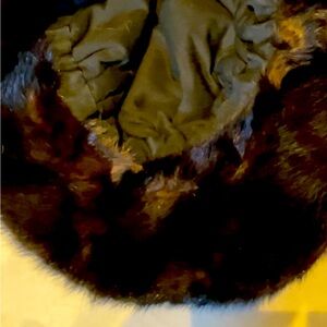 Chocolate brown  real MINK kango hat